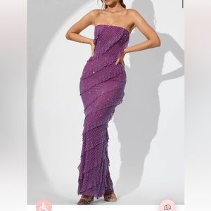 Oh Polly Dulce dress in Plum / worn once / size:2